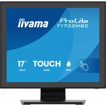 IIYAMA ProLite T1732MSC-B2S 17 inch PCAP Touch Monitor, 1280x1024, TN LED, 10-Point Multi-Touch, Black