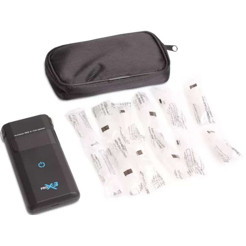 AlcoFind PRO-X-3 alkotesteris su kandikliais, 12 mėnesių kalibracija