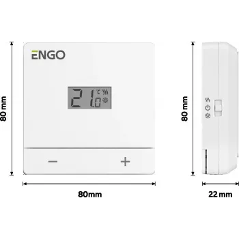 ENGO Controls EASY-BATW akumuliatorinė baterija temperatūros valdikliui