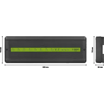 ENGO Controls ECB62-ZB Smart Home Central Unit, 6 Wireless Zones + 2 Wired, 230V