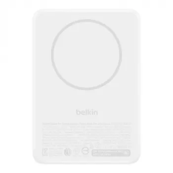 Belkin BoostCharge Slim Magnetic Power Bank 10 000 mAh Qi2 15W White