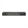 SonicWall Switch SWS12-8 - Valdomas Gigabit Ethernet komutatorius - 8 x 10/100/1000 + 2 x Gigabit SFP - stalinis