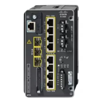 CISCO IE-3500-8P3S-A Pramoninis valdomas jungiklis, 8 GE PoE+ ir 3 GE SFP moduliniai, NA