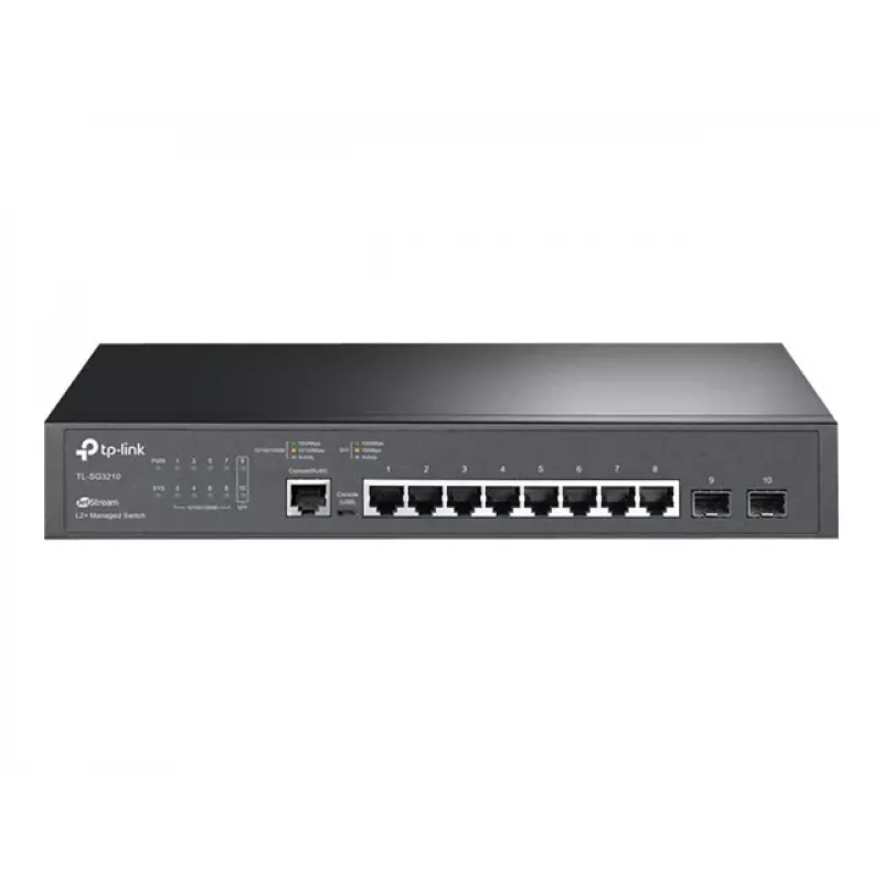 TP-Link LiteWave SG3210 L2 valdomas jungiklis su 8 Gigabit prievadais ir 2 SFP lizdais