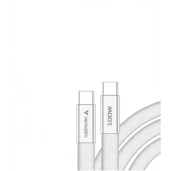 Verbatim Sync & Charge USB-C į USB-C 100W 120cm Baltas