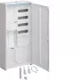 Hager ZB32ET216W1KS Universal Meter Cabinet 1 Meter Place 1 Distribution Field 5 Rows 60 TE 1100mm Surface-Mounted White