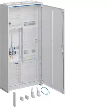 Hager ZB323T15DT Universal Meter and Distribution Cabinet IP44 15 Rows 180 TE 3 Fields White