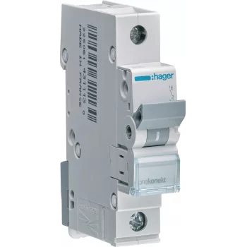 Hager MBN110E MCB 1P B 10A 6kA miniatiūrinis automatinis jungiklis