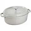 STAUB LA COCOTTE ketaus puodas ovalus 3,2 L, triufelių pilka