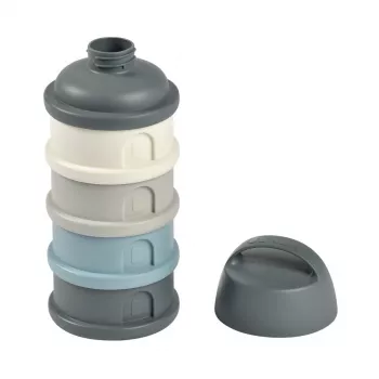 Beaba 4-Compartment Powdered Milk Container Grey