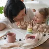 Beaba Baby Meal Set Pink Silicone