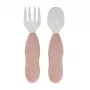 Beaba First Stainless Steel Cutlery Set Cotton Candy