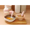 Beaba First Stainless Steel Cutlery Set Cotton Candy