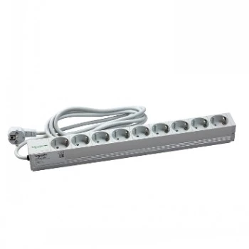 Schneider Electric Actassi 1U PDU maitinimo paskirstymo bėgelis – 9 Schuko lizdai, 19 inch VDE