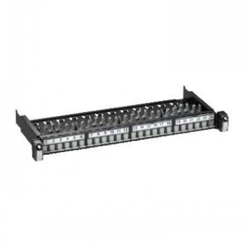 Schneider Electric Actassi S1 Network Patch Panel 24xRJ45 STP Cat6A 1U White