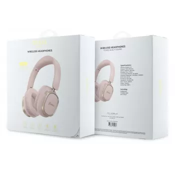 Guess „Bluetooth Over-Ear“ ausinės „ENCRectangle Metal Script“ rožinės