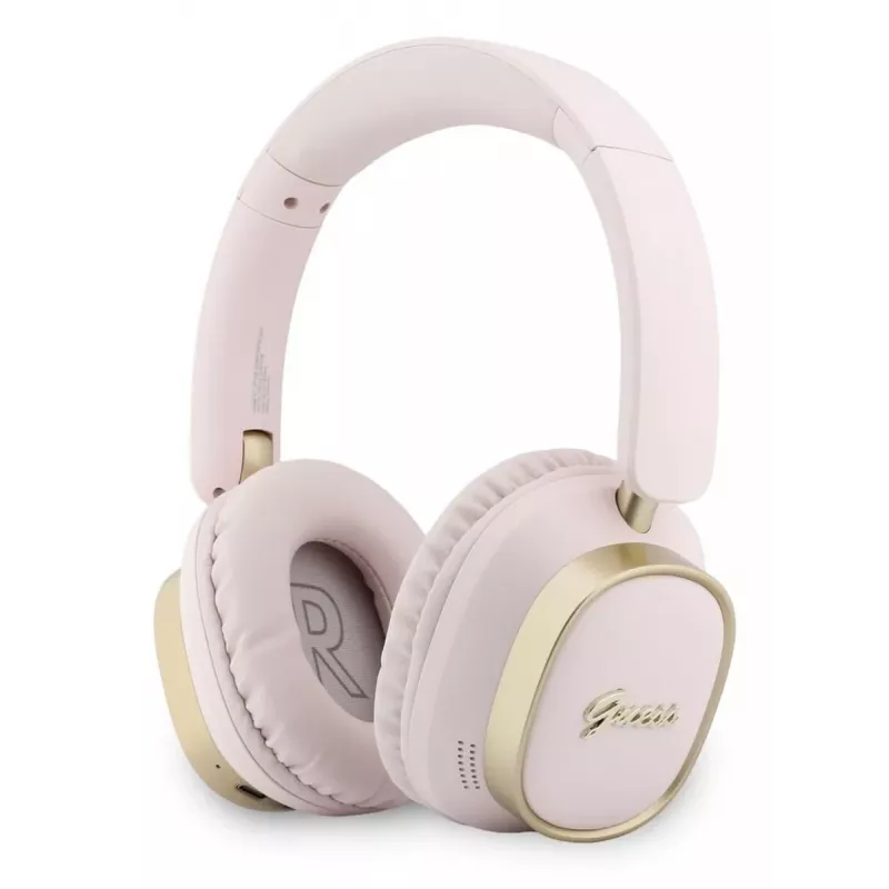 Guess „Bluetooth Over-Ear“ ausinės „ENCRectangle Metal Script“ rožinės