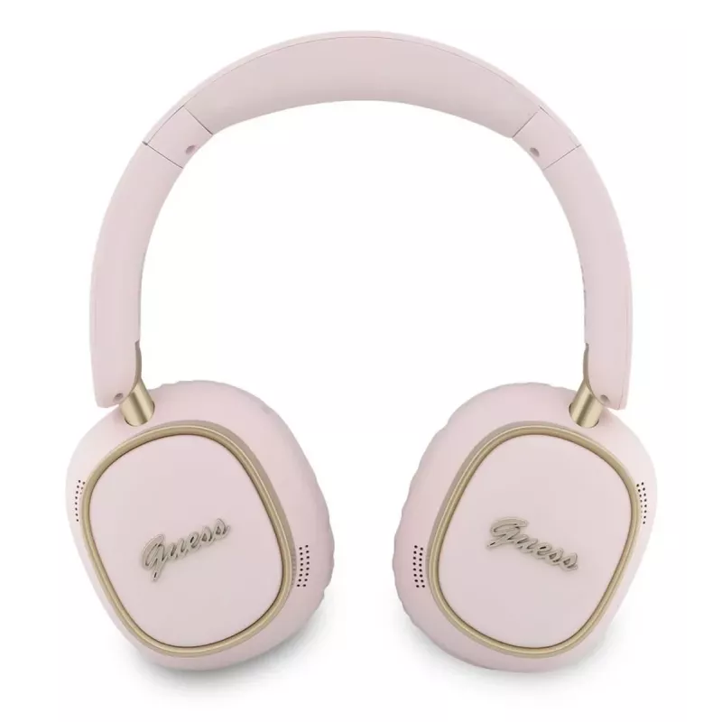 Guess „Bluetooth Over-Ear“ ausinės „ENCRectangle Metal Script“ rožinės