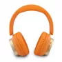 Guess Bluetooth On-Ear Ausinės „Rectangle Metal Script“ Oranžinės