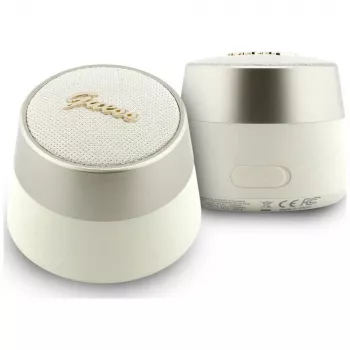 GUESS Bluetooth Speaker 5W Script MetalLogo Gold