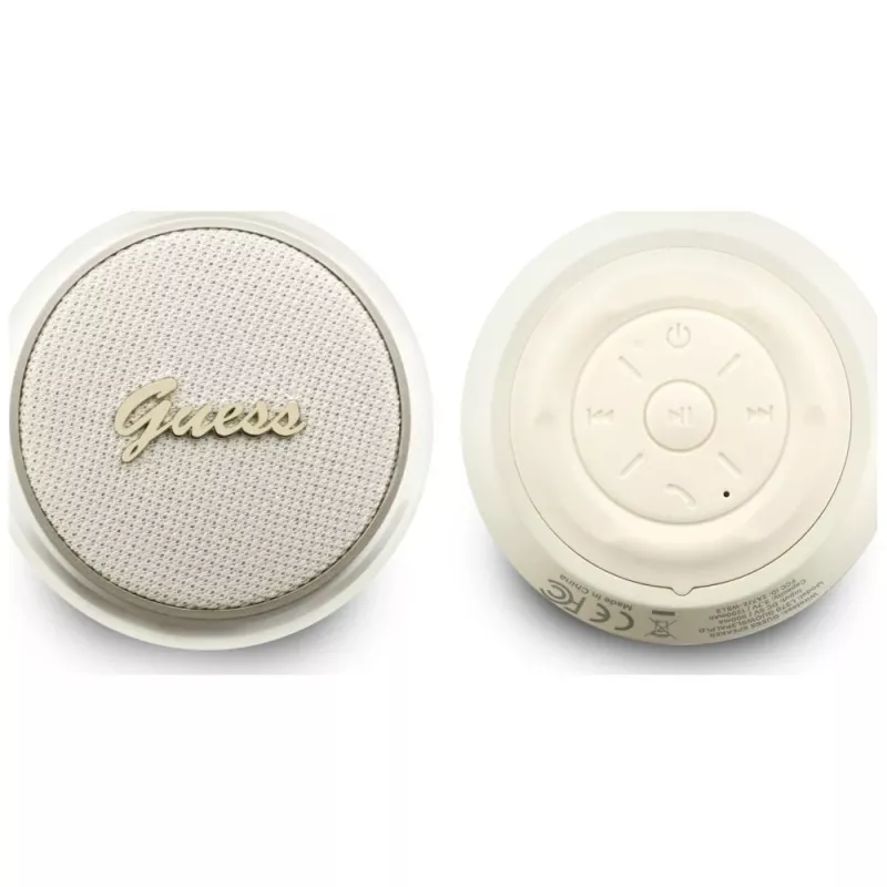 GUESS Bluetooth Speaker 5W Script MetalLogo Gold