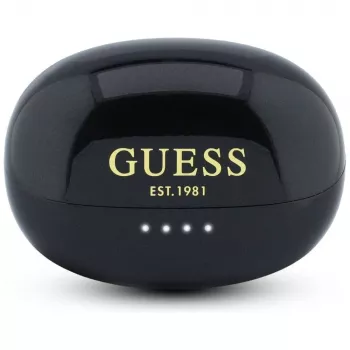 Guess Open-Wearable Stereo Bluetooth ausinės Metallic Finish Electroplated Parts Classic Logo juodos