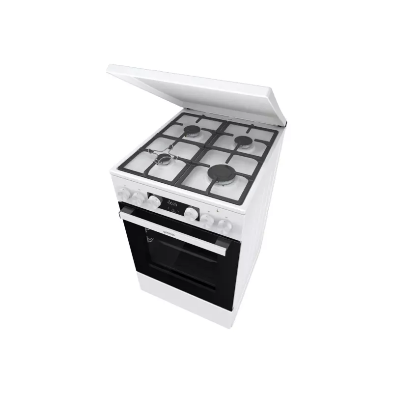 Gorenje GK5C42WF-B Laisvai pastatoma dujinė-elektrinė viryklė, balta, 50 cm, 70 L