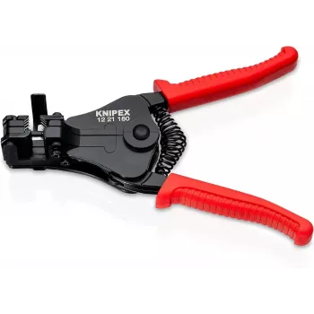 KNIPEX 1221 automatiniai laidų nuėmimo replės 0,03–10 mm² (32–8 AWG) su pjaustytuvu, 180 mm