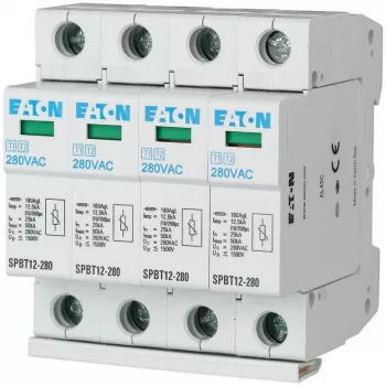 EATON SPBT12-280/4 4-polių 1+2 tipo apsauga nuo viršįtampių, 12,5 kA, 1,5 kV, TN/TNS