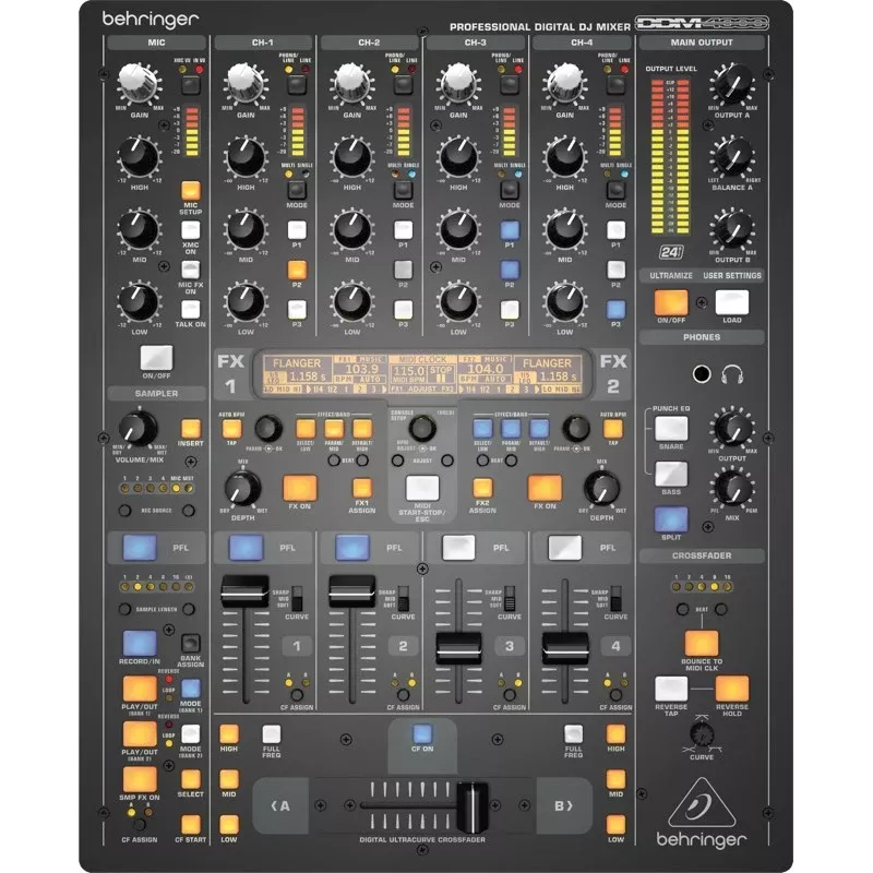 Behringer DDM4000 Digital DJ Mikseris 5 kanalų