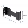 Delock Server Rack Depth Extension Adapter Mounting Kit, 1U, juoda