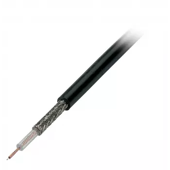 EFB Elektronik RG174 U koaksialinis kabelis, 50 omų, juodas, 100 m
