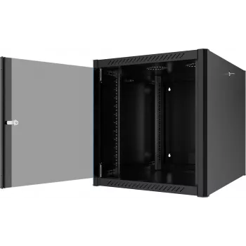 EFB Elektronik 19 inch sieninis stovas 12U, gylis 800 mm, surinktas, RAL 9005 (691912TS.80)