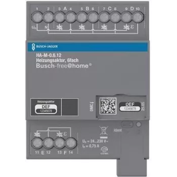 ABB BJ šildymo pavara 6 kanalų 230V HA-M-0.6.12REG BJE Busch-free@home