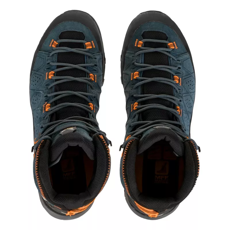 SALEWA Shoes Alp Trainer 2 Mid GTX - Dark Denim / Fluo Orange - UK 7.5 (EU 41)