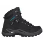 LOWA Renegade GTX Mid Ws Moteriški žygiavimo batai - Juoda/Turkio
