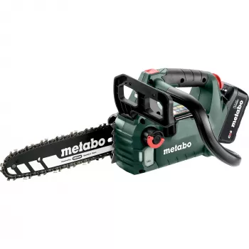 METABO MS 18 LTX BL 25 (601595900) SET Belaidis grandininis pjūklas (Žalia/Juoda, Li-Ion akumuliatorius 4.0Ah 18V)