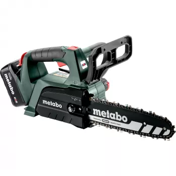METABO MS 18 LTX BL 25 (601595900) SET Belaidis grandininis pjūklas (Žalia/Juoda, Li-Ion akumuliatorius 4.0Ah 18V)