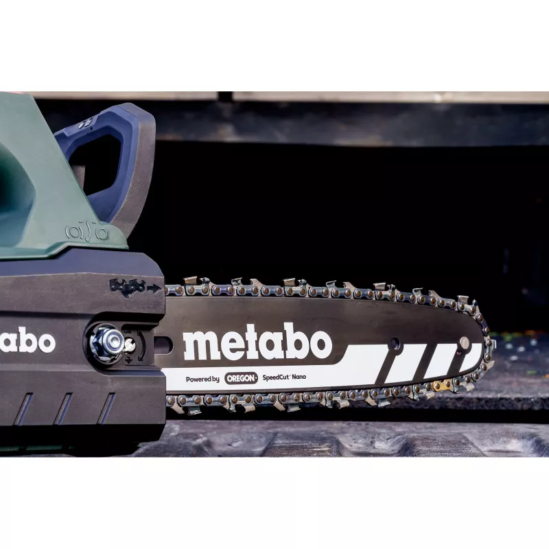 METABO MS 18 LTX BL 25 (601595900) SET Belaidis grandininis pjūklas (Žalia/Juoda, Li-Ion akumuliatorius 4.0Ah 18V)