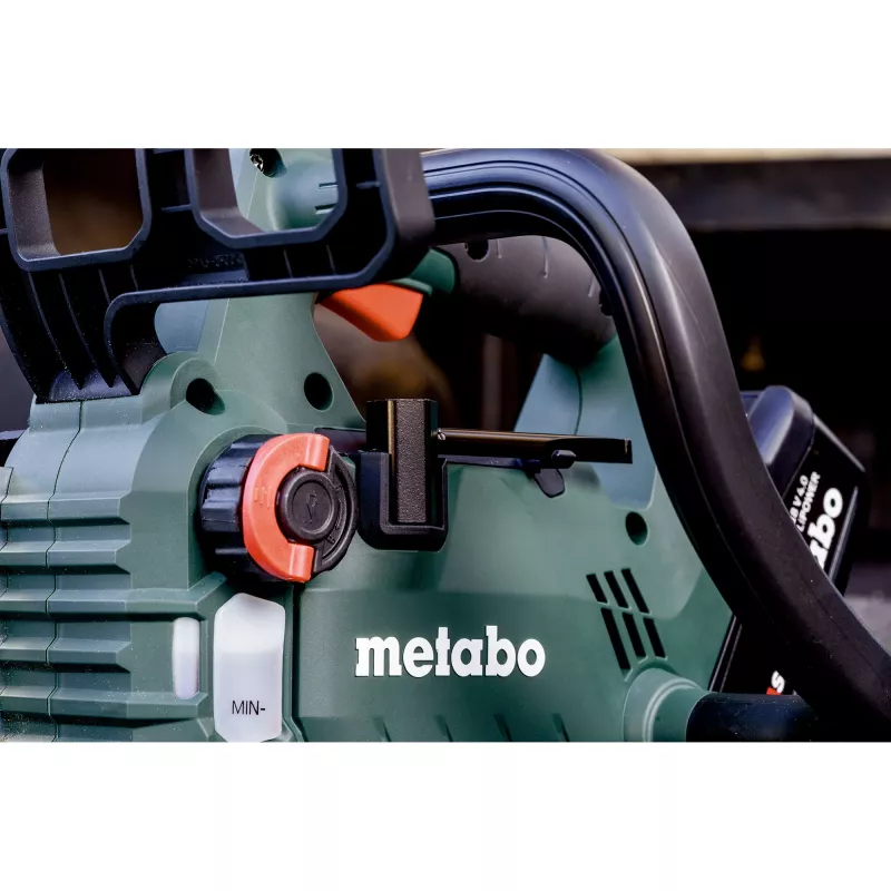 METABO MS 18 LTX BL 25 (601595900) SET Belaidis grandininis pjūklas (Žalia/Juoda, Li-Ion akumuliatorius 4.0Ah 18V)