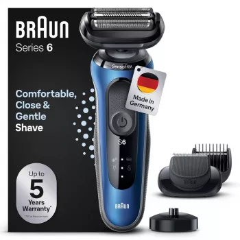 Braun Series 6 61-B4500cs folijos skustuvas mėlynas