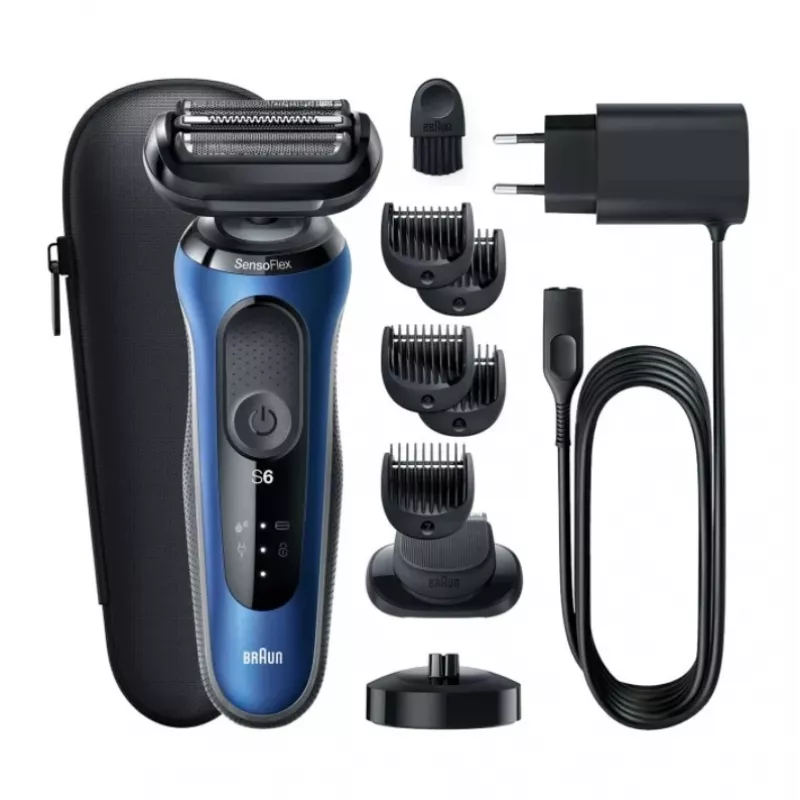 Braun Series 6 61-B4500cs folijos skustuvas mėlynas