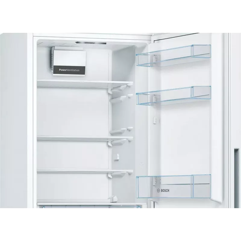 Bosch KGV362WEAS šaldytuvas-šaldiklis, baltas, 308 L bendras naudingas tūris, energijos klasė E