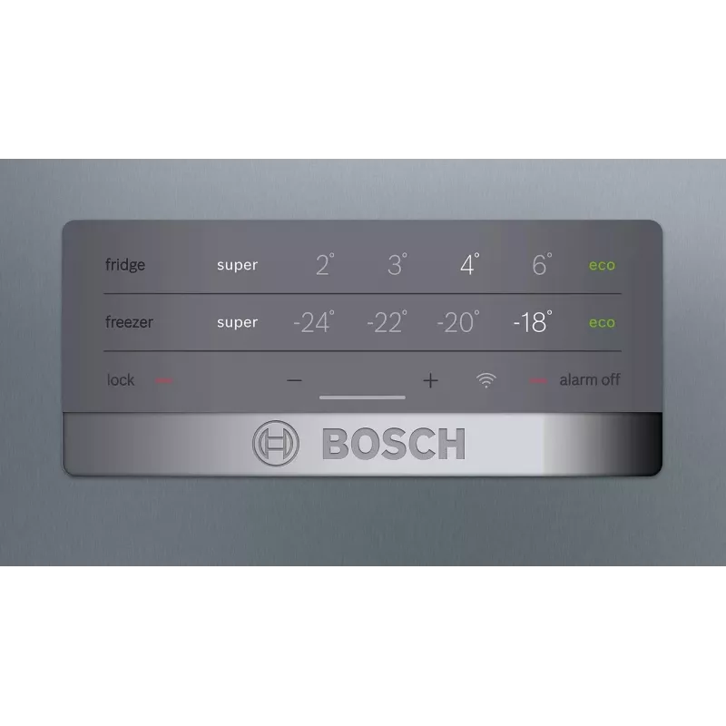Bosch KGN397LEQ Laisvai pastatomas šaldytuvas-šaldiklis su NoFrost, VitaFresh, 363 L, Inox-look, energijos klasė E
