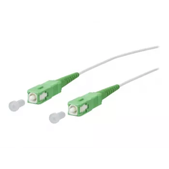 METZ CONNECT OpDAT šviesolaidinis komutacinis kabelis SC APC/SC APC OS2, 3 m, baltas