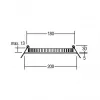 Brumberg 12217073 EB-Panel FLAT30 Round White 830 16W 24V LED įleidžiamas lubinis šviestuvas