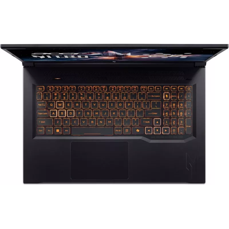 Acer Nitro V 17 AI 17,3 colio FHD 144Hz žaidimų nešiojamasis kompiuteris - Ryzen AI 5 240, 16GB, 512GB SSD, RTX 5060, be OS, Obsidian Black
