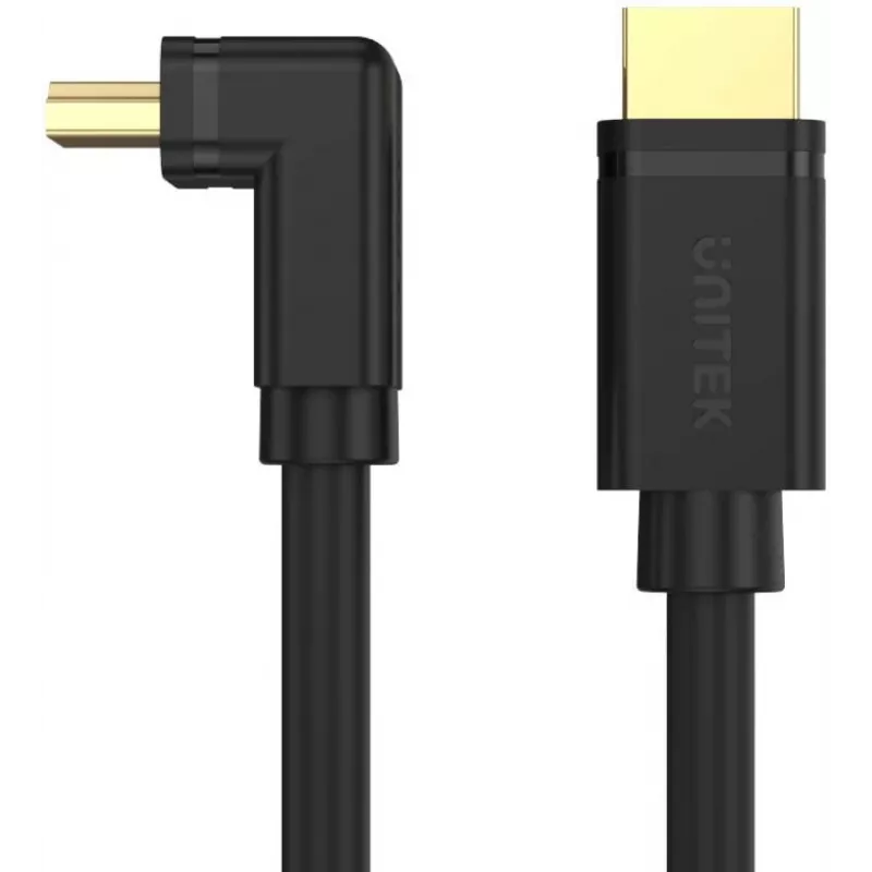 UNITEK Y-C1009 HDMI 2.0 laidas 270 laipsnių kampu 4K 3m juodas