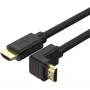 UNITEK Y-C1009 HDMI 2.0 laidas 270 laipsnių kampu 4K 3m juodas