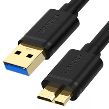 UNITEK USB 3.0 A–Micro B laidas 2m juodas Y-C463GBK